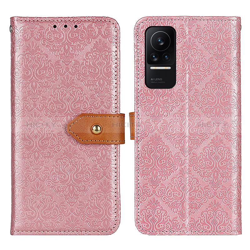 Funda de Cuero Cartera con Soporte Carcasa K05Z para Xiaomi Civi 1S 5G Rosa