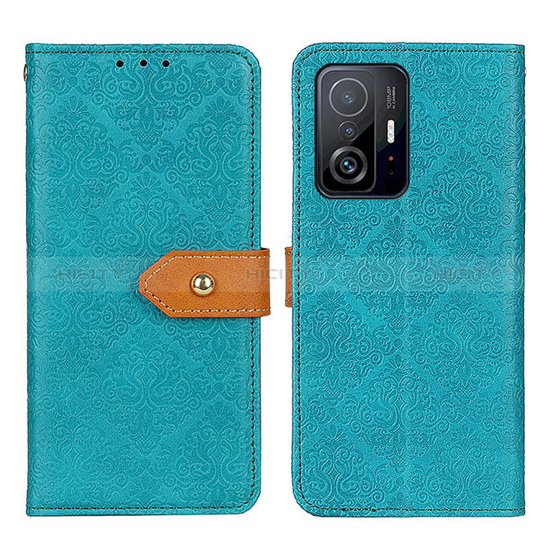 Funda de Cuero Cartera con Soporte Carcasa K05Z para Xiaomi Mi 11T 5G Verde