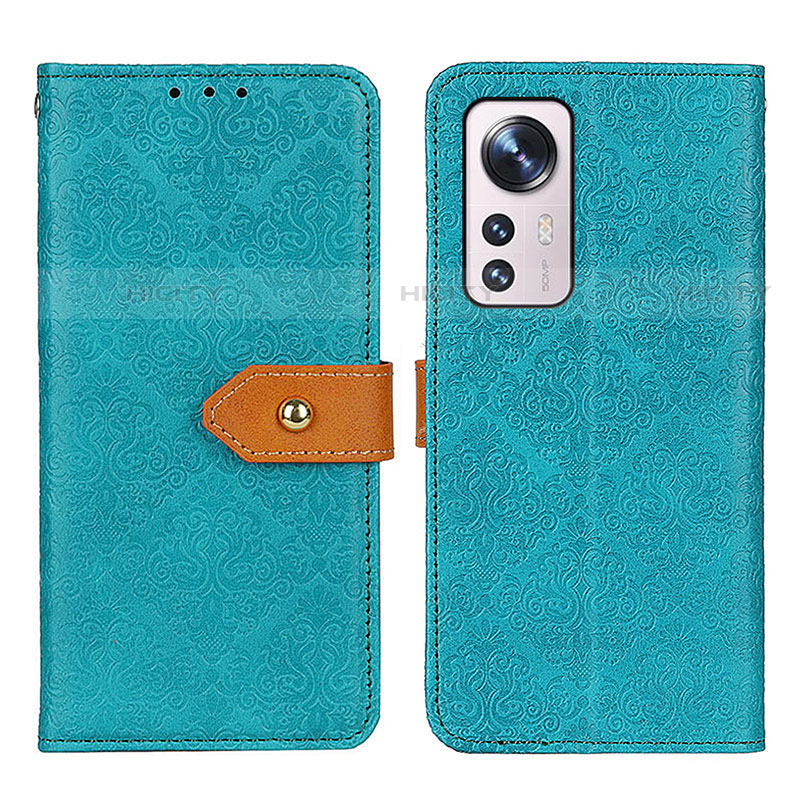 Funda de Cuero Cartera con Soporte Carcasa K05Z para Xiaomi Mi 12 Pro 5G Verde