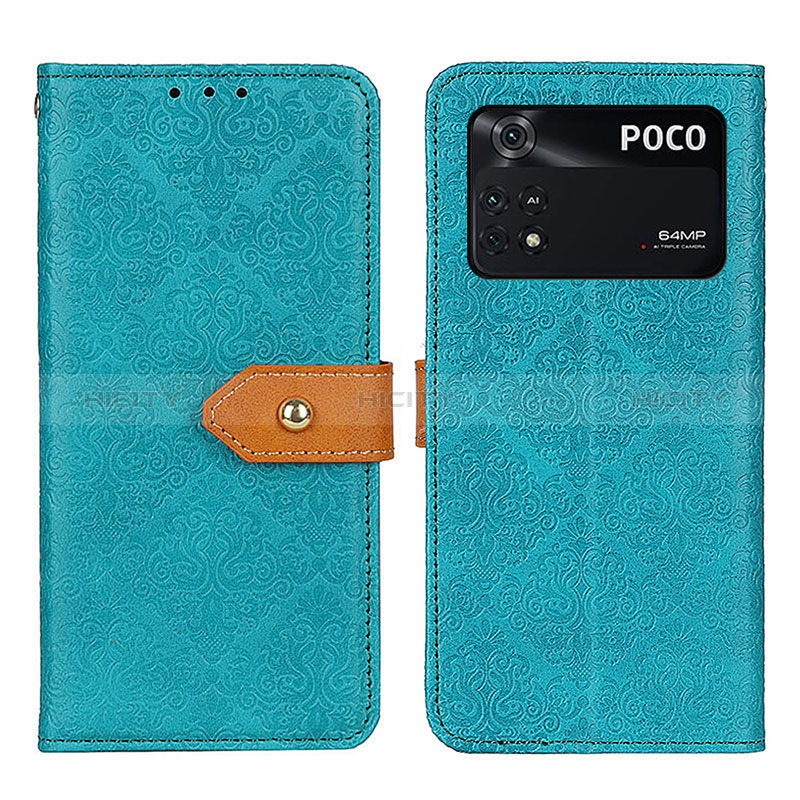 Funda de Cuero Cartera con Soporte Carcasa K05Z para Xiaomi Poco M4 Pro 4G