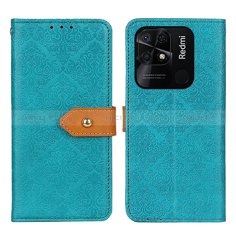 Funda de Cuero Cartera con Soporte Carcasa K05Z para Xiaomi Redmi 10C 4G Verde