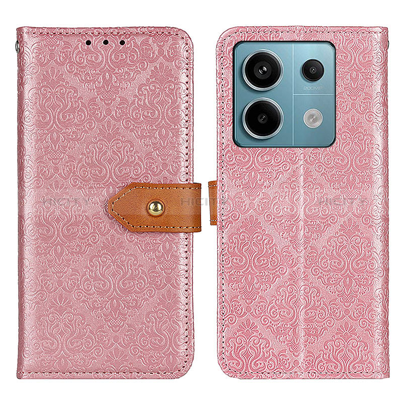 Funda de Cuero Cartera con Soporte Carcasa K05Z para Xiaomi Redmi Note 13 Pro 5G