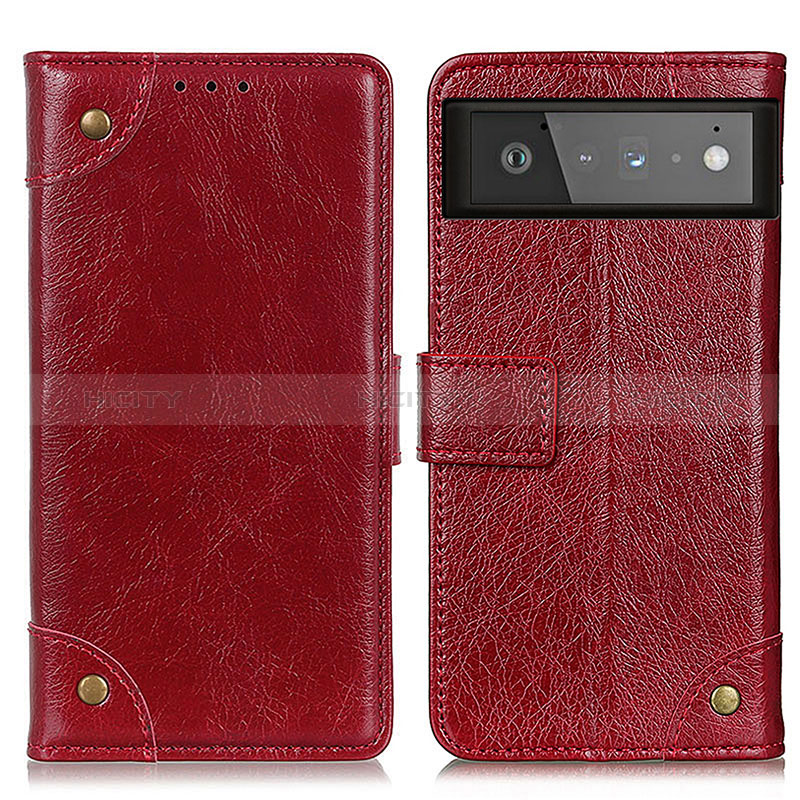 Funda de Cuero Cartera con Soporte Carcasa K06Z para Google Pixel 6 5G