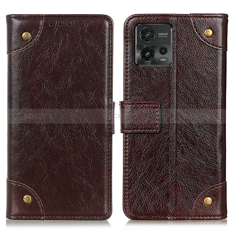 Funda de Cuero Cartera con Soporte Carcasa K06Z para Motorola Moto G72