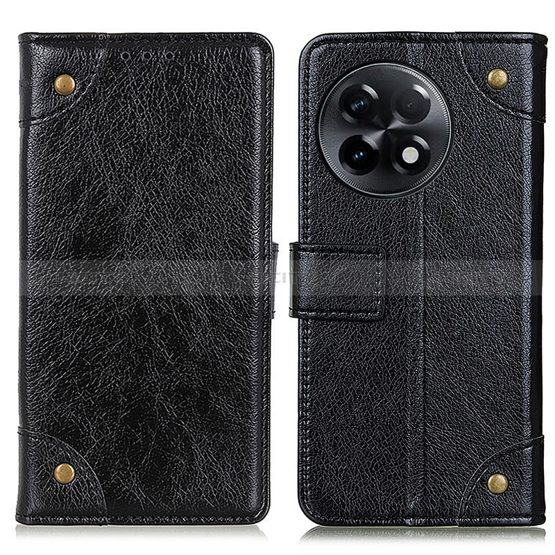 Funda de Cuero Cartera con Soporte Carcasa K06Z para OnePlus Ace 2 5G Negro