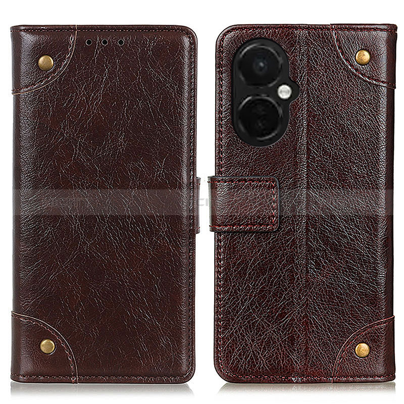 Funda de Cuero Cartera con Soporte Carcasa K06Z para OnePlus Nord CE 3 Lite 5G Marron