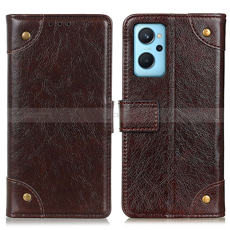 Funda de Cuero Cartera con Soporte Carcasa K06Z para Oppo K10 4G Marron