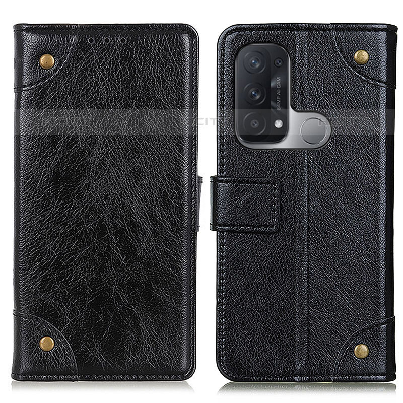 Funda de Cuero Cartera con Soporte Carcasa K06Z para Oppo Reno5 A