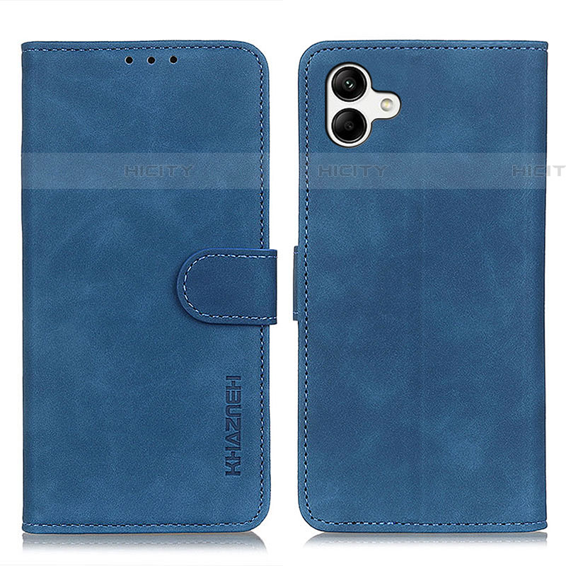 Funda de Cuero Cartera con Soporte Carcasa K06Z para Samsung Galaxy F04 Azul