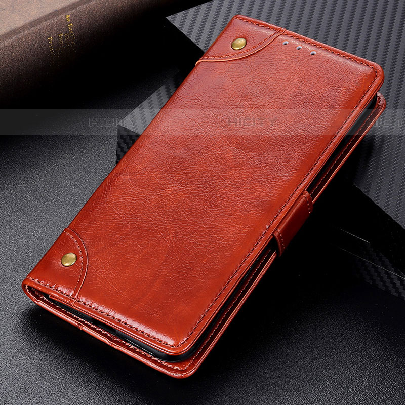 Funda de Cuero Cartera con Soporte Carcasa K06Z para Samsung Galaxy F23 5G Marron Claro