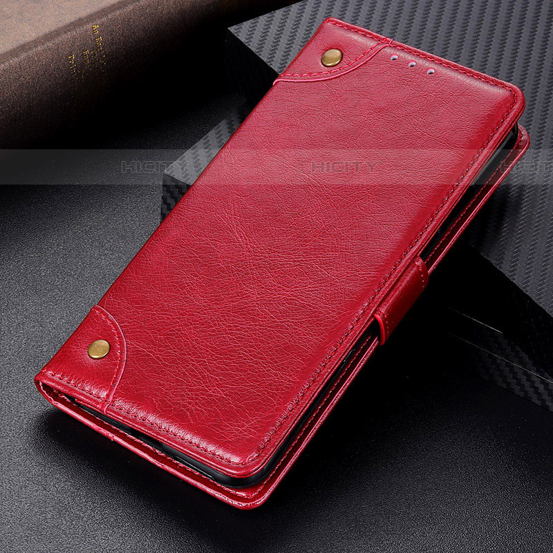 Funda de Cuero Cartera con Soporte Carcasa K06Z para Samsung Galaxy F23 5G Rojo