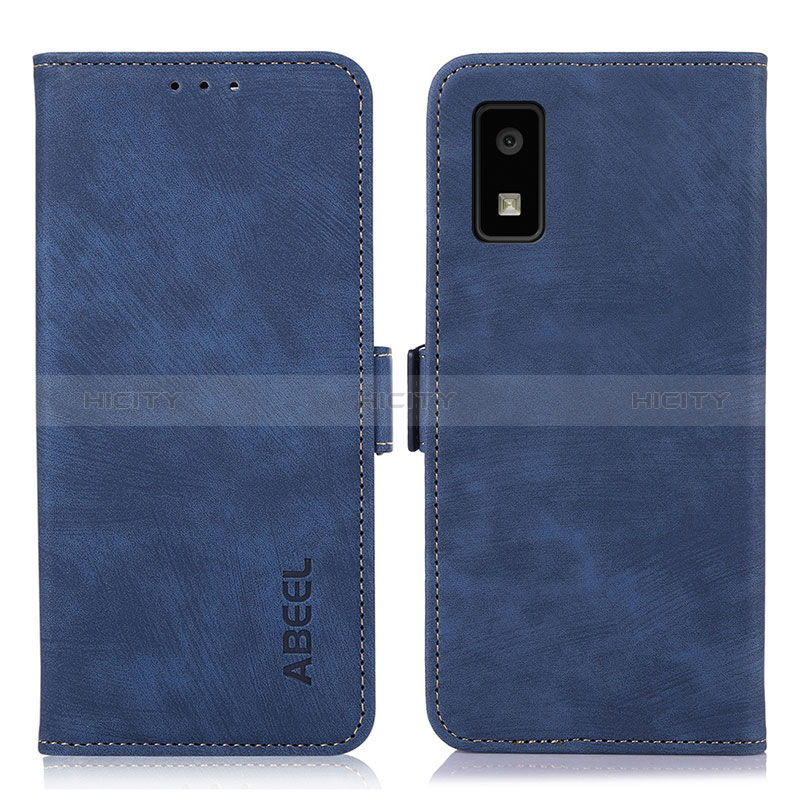 Funda de Cuero Cartera con Soporte Carcasa K06Z para Sharp Aquos wish3 Azul