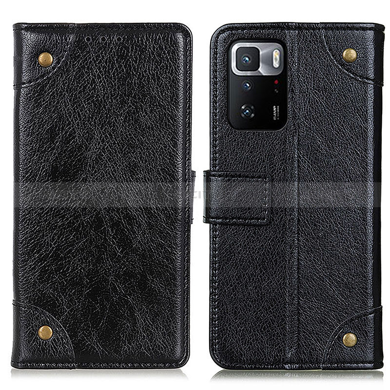 Funda de Cuero Cartera con Soporte Carcasa K06Z para Xiaomi Poco X3 GT 5G Negro