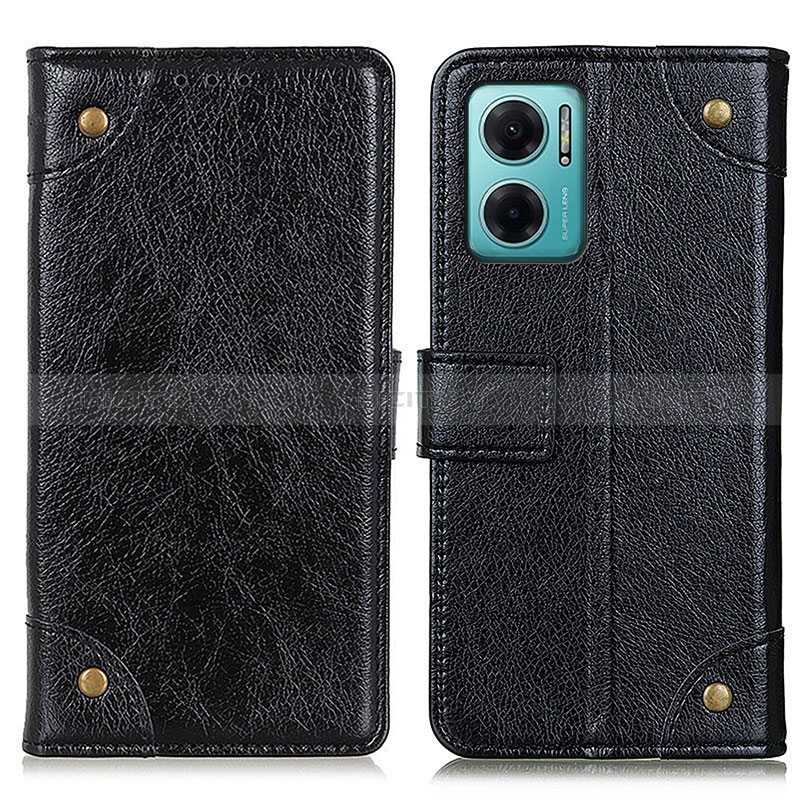 Funda de Cuero Cartera con Soporte Carcasa K06Z para Xiaomi Redmi 11 Prime 5G Negro