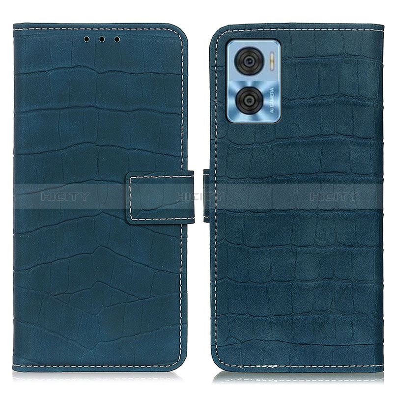 Funda de Cuero Cartera con Soporte Carcasa K07Z para Motorola Moto E22