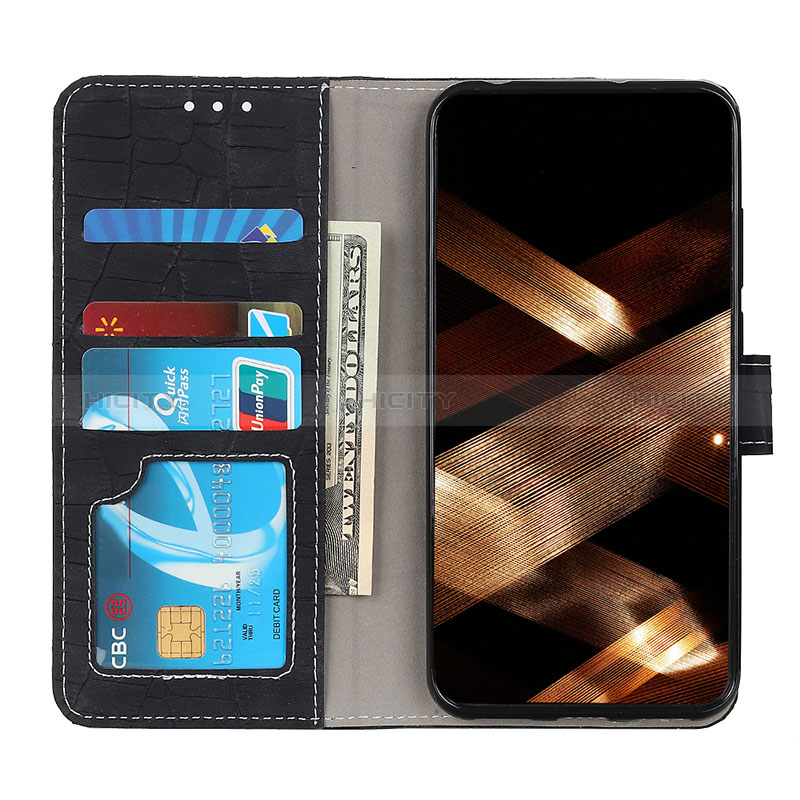 Funda de Cuero Cartera con Soporte Carcasa K07Z para Motorola Moto G72