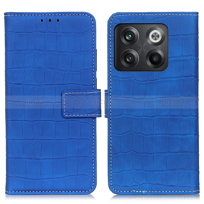 Funda de Cuero Cartera con Soporte Carcasa K07Z para OnePlus 10T 5G Azul