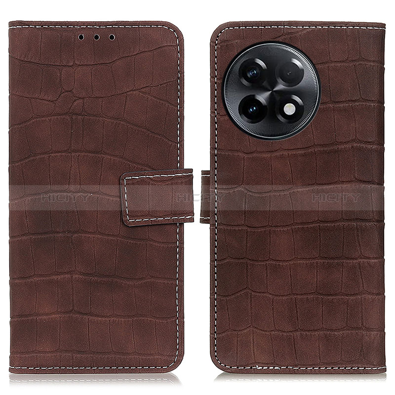 Funda de Cuero Cartera con Soporte Carcasa K07Z para OnePlus Ace 2 5G Marron