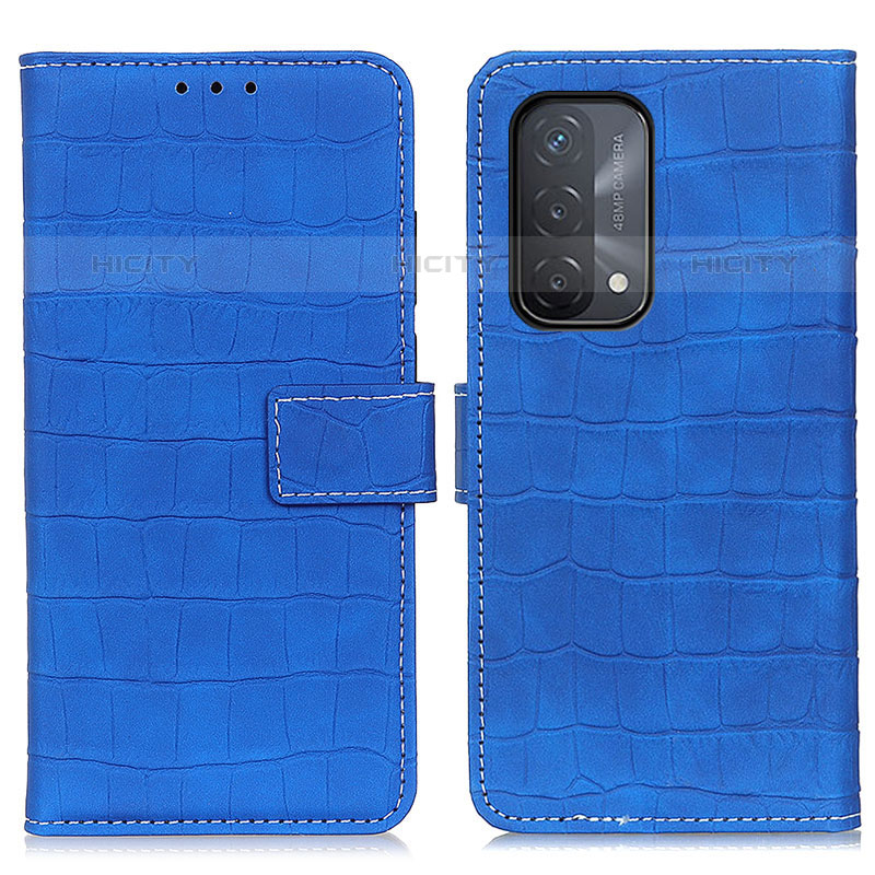 Funda de Cuero Cartera con Soporte Carcasa K07Z para OnePlus Nord N200 5G Azul