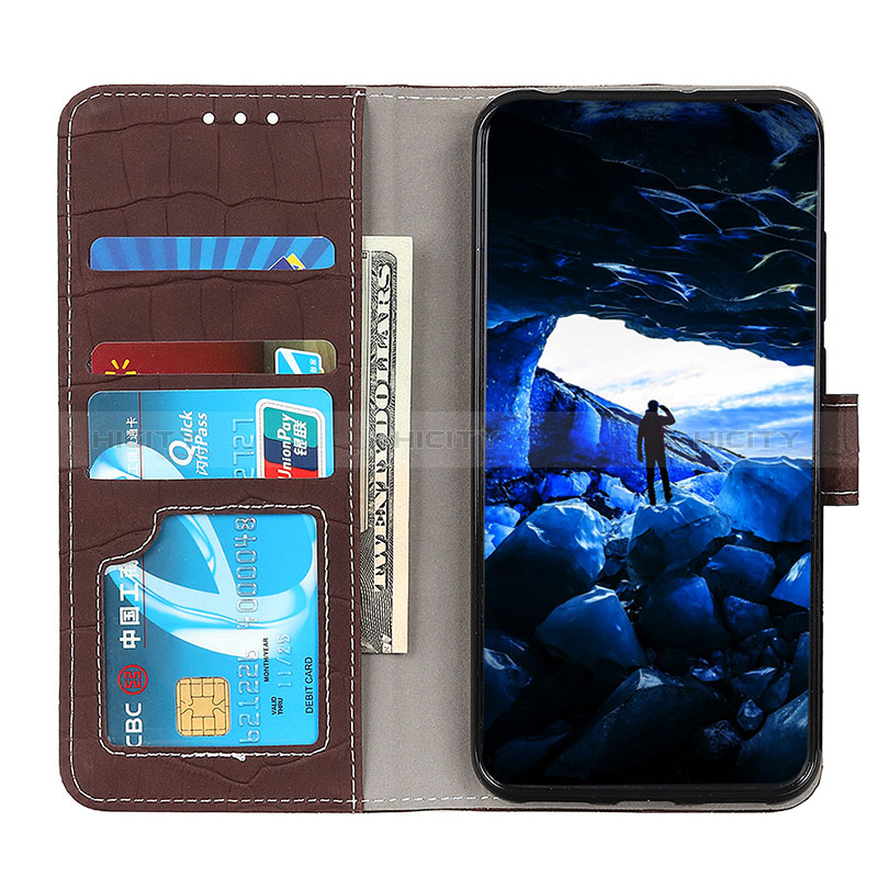 Funda de Cuero Cartera con Soporte Carcasa K07Z para Oppo A96 4G