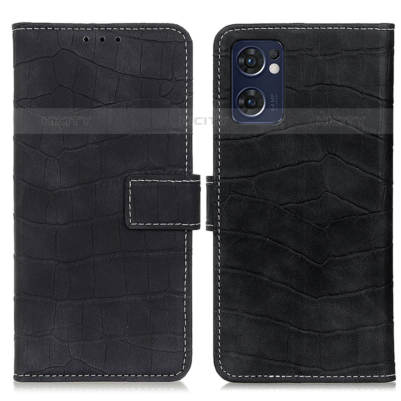 Funda de Cuero Cartera con Soporte Carcasa K07Z para Oppo Reno7 5G