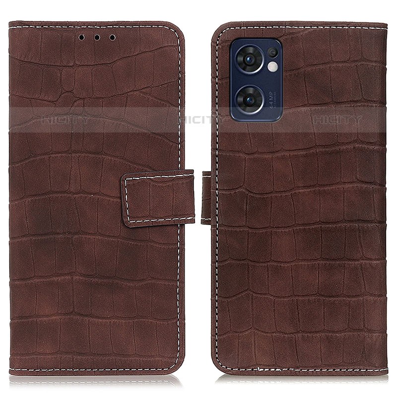 Funda de Cuero Cartera con Soporte Carcasa K07Z para Oppo Reno7 5G