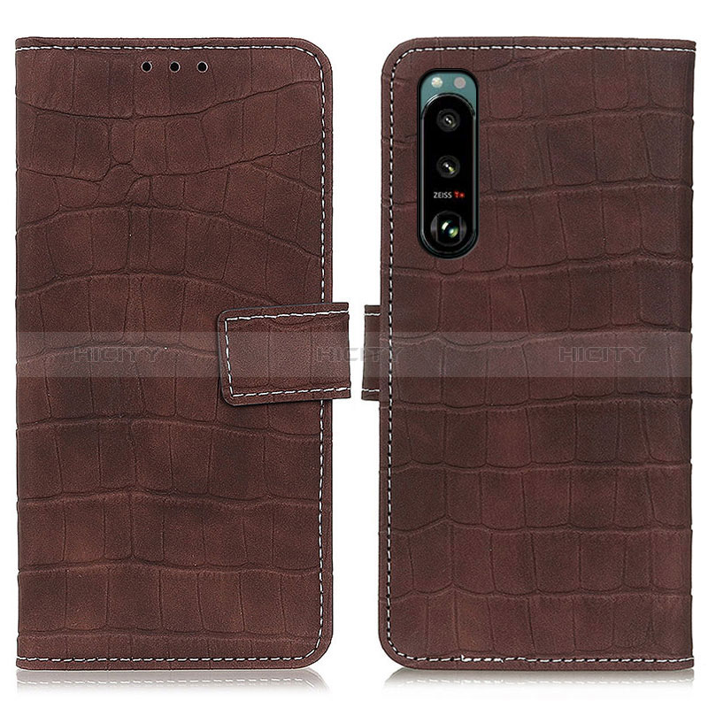 Funda de Cuero Cartera con Soporte Carcasa K07Z para Sony Xperia 5 III