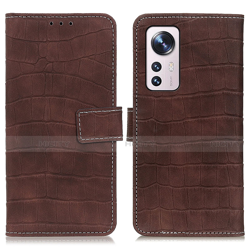 Funda de Cuero Cartera con Soporte Carcasa K07Z para Xiaomi Mi 12 5G Marron