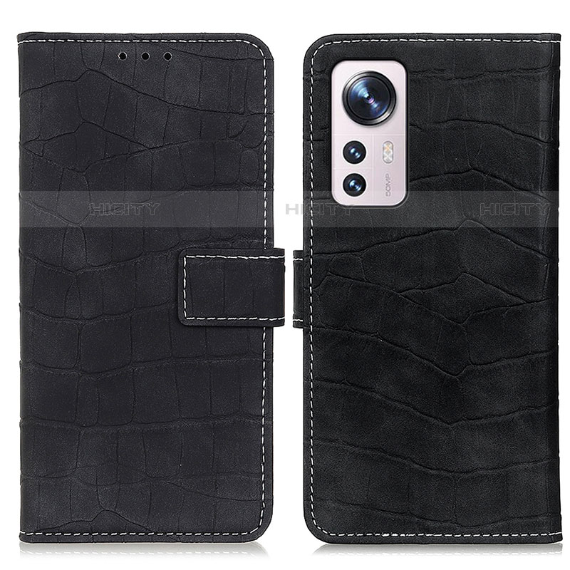 Funda de Cuero Cartera con Soporte Carcasa K07Z para Xiaomi Mi 12 Lite 5G Negro