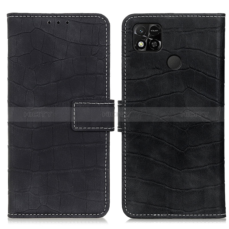 Funda de Cuero Cartera con Soporte Carcasa K07Z para Xiaomi POCO C3 Negro