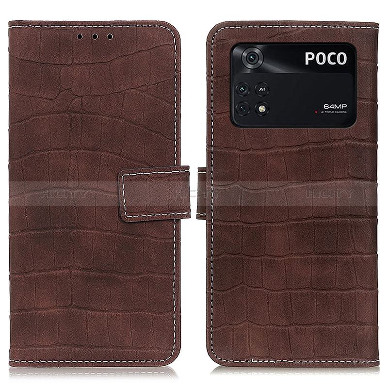 Funda de Cuero Cartera con Soporte Carcasa K07Z para Xiaomi Poco M4 Pro 4G