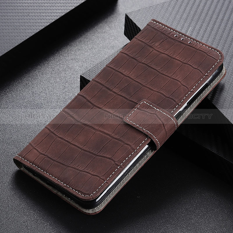 Funda de Cuero Cartera con Soporte Carcasa K07Z para Xiaomi Poco M5S Marron