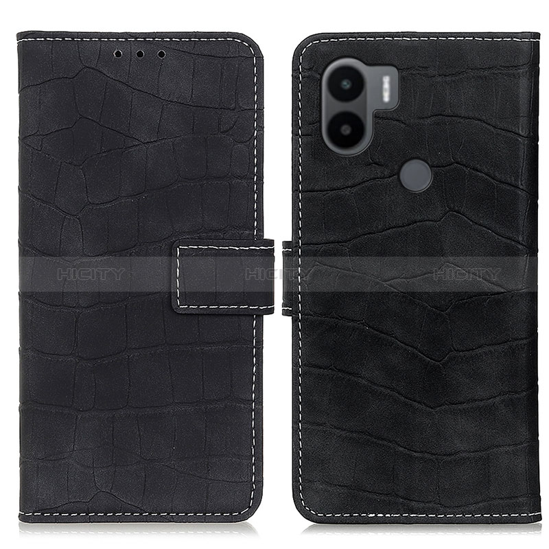 Funda de Cuero Cartera con Soporte Carcasa K07Z para Xiaomi Redmi A1 Plus Negro