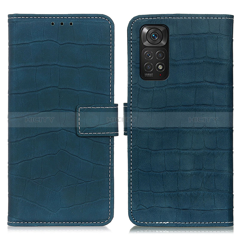 Funda de Cuero Cartera con Soporte Carcasa K07Z para Xiaomi Redmi Note 11 4G (2022) Verde