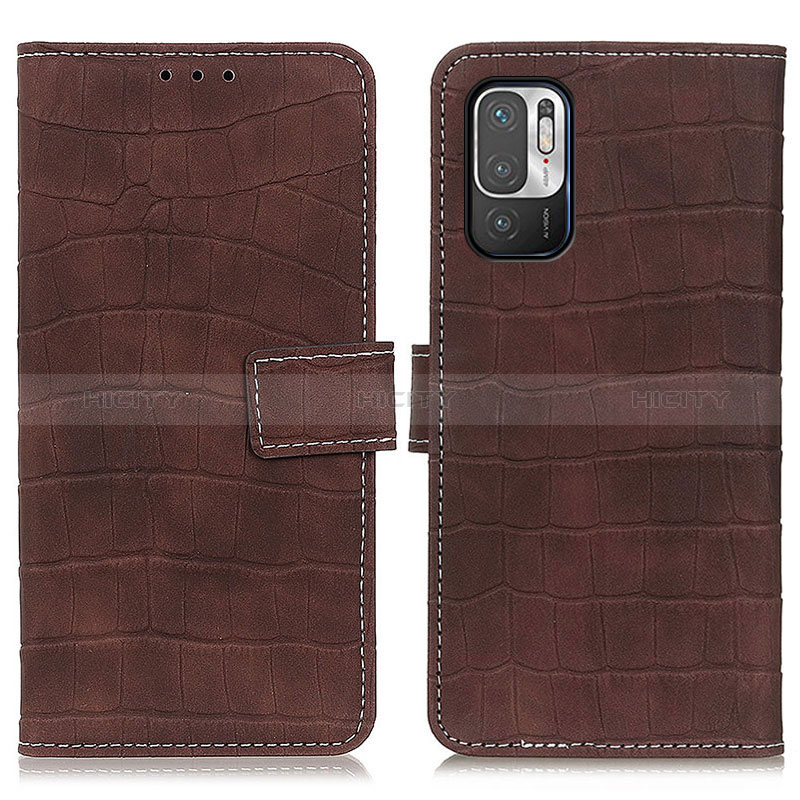 Funda de Cuero Cartera con Soporte Carcasa K07Z para Xiaomi Redmi Note 11 SE 5G Marron