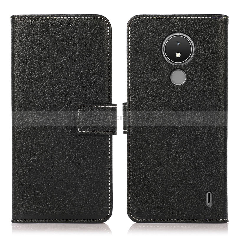 Funda de Cuero Cartera con Soporte Carcasa K08Z para Nokia C21 Negro