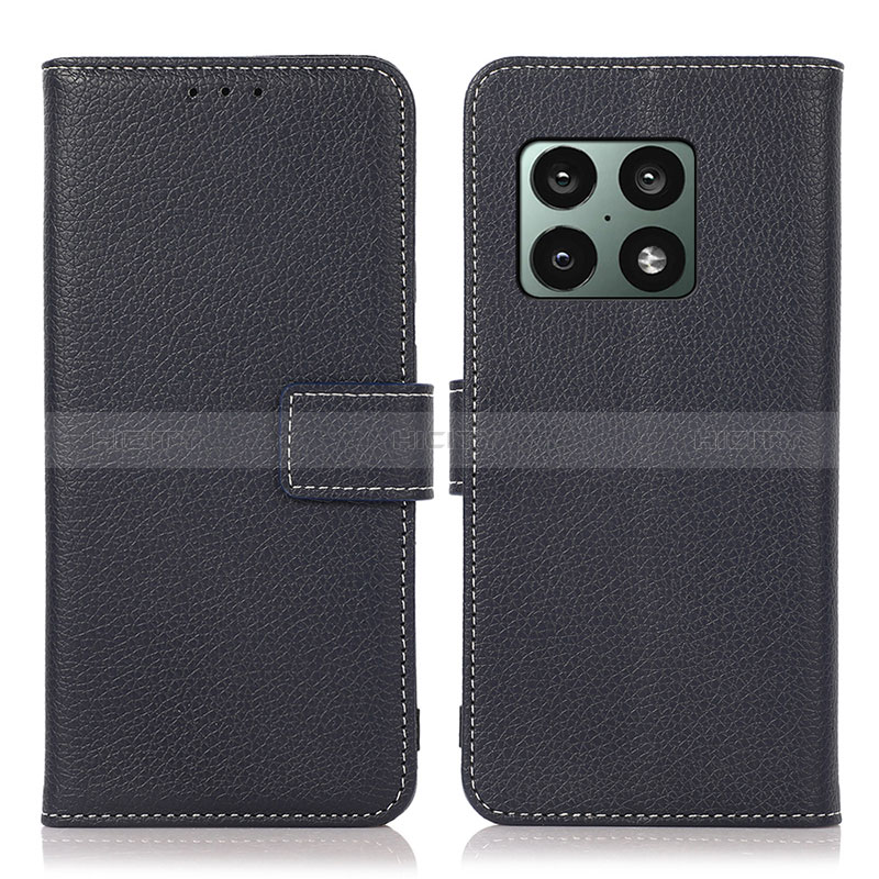 Funda de Cuero Cartera con Soporte Carcasa K08Z para OnePlus 10 Pro 5G Azul Real