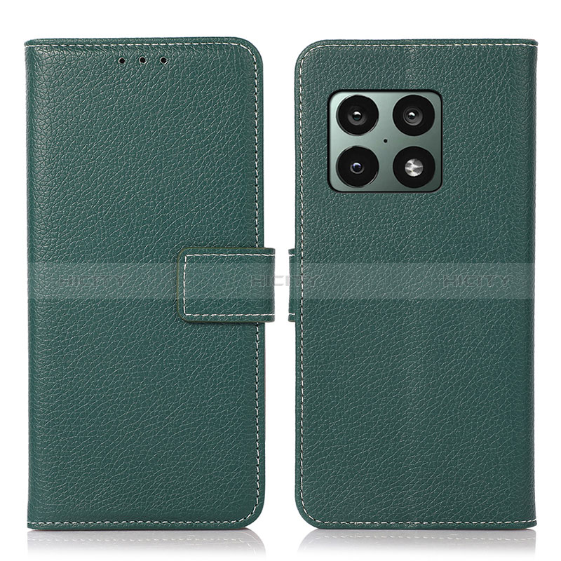 Funda de Cuero Cartera con Soporte Carcasa K08Z para OnePlus 10 Pro 5G Verde