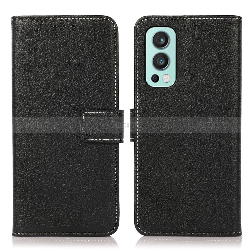 Funda de Cuero Cartera con Soporte Carcasa K08Z para OnePlus Nord 2 5G Negro