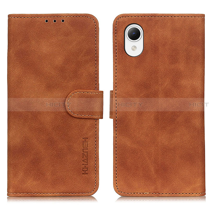 Funda de Cuero Cartera con Soporte Carcasa K08Z para Samsung Galaxy A23s Marron