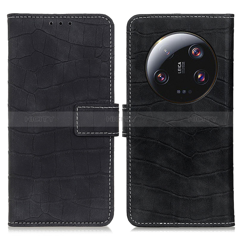 Funda de Cuero Cartera con Soporte Carcasa K08Z para Xiaomi Mi 13 Ultra 5G Negro