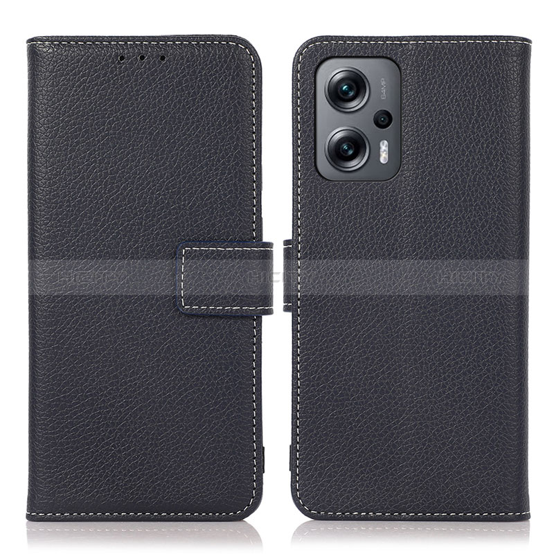 Funda de Cuero Cartera con Soporte Carcasa K08Z para Xiaomi Redmi Note 11T Pro 5G Azul Real