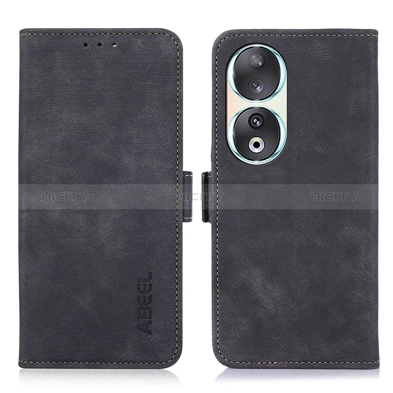 Funda de Cuero Cartera con Soporte Carcasa K09Z para Huawei Honor 90 5G Negro