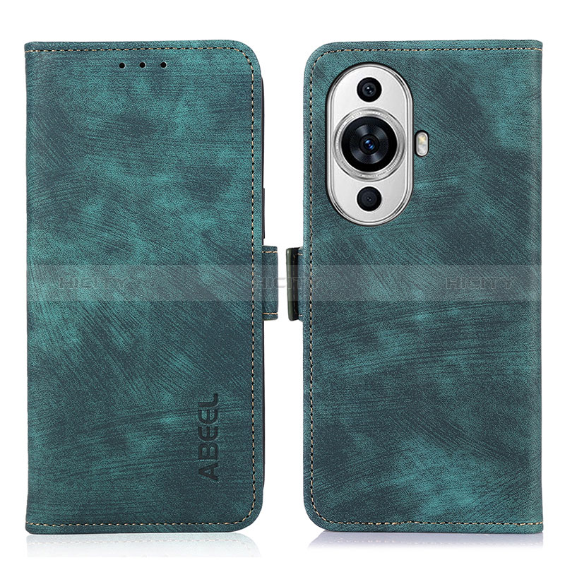 Funda de Cuero Cartera con Soporte Carcasa K09Z para Huawei Nova 11 Ultra Verde