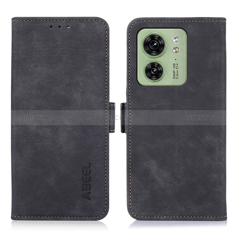 Funda de Cuero Cartera con Soporte Carcasa K09Z para Motorola Moto Edge 40 5G Negro