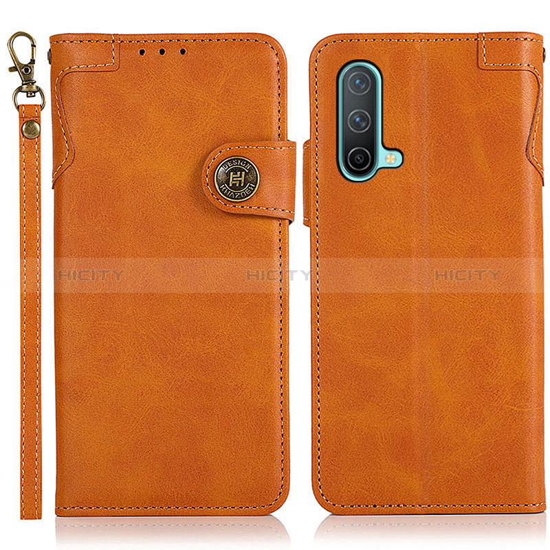 Funda de Cuero Cartera con Soporte Carcasa K09Z para OnePlus Nord CE 5G Marron