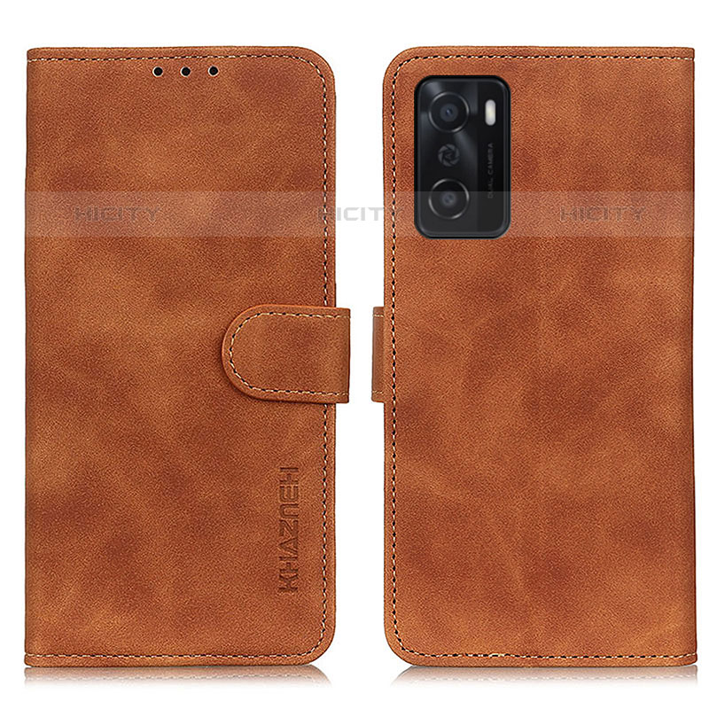 Funda de Cuero Cartera con Soporte Carcasa K09Z para Oppo A55S 5G