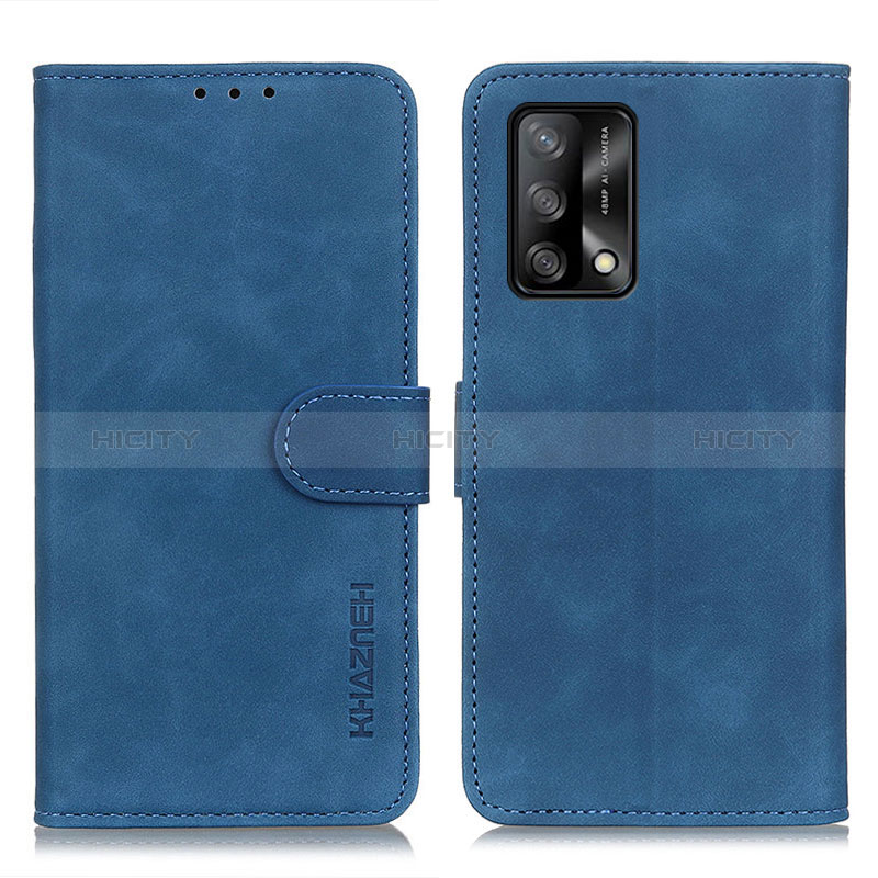 Funda de Cuero Cartera con Soporte Carcasa K09Z para Oppo A95 4G Azul