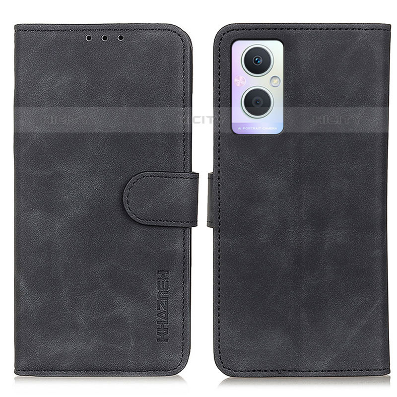 Funda de Cuero Cartera con Soporte Carcasa K09Z para Oppo F21s Pro 5G Negro