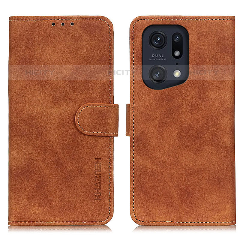 Funda de Cuero Cartera con Soporte Carcasa K09Z para Oppo Find X5 Pro 5G